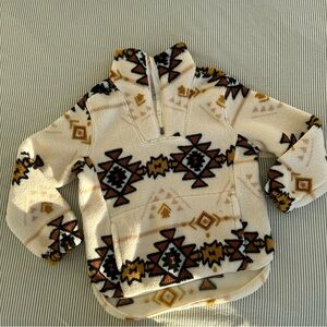 Aztec Patterned Cream Sweater